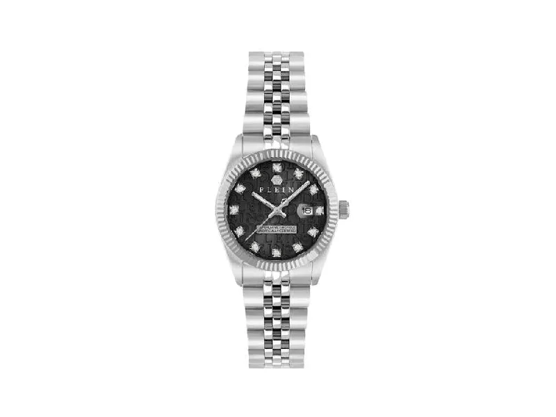 Men's Quartz Watches for Technological Innovation-Philipp Plein Superlative Date Quartz Watch, Black, 28 mm, PWNFA0125