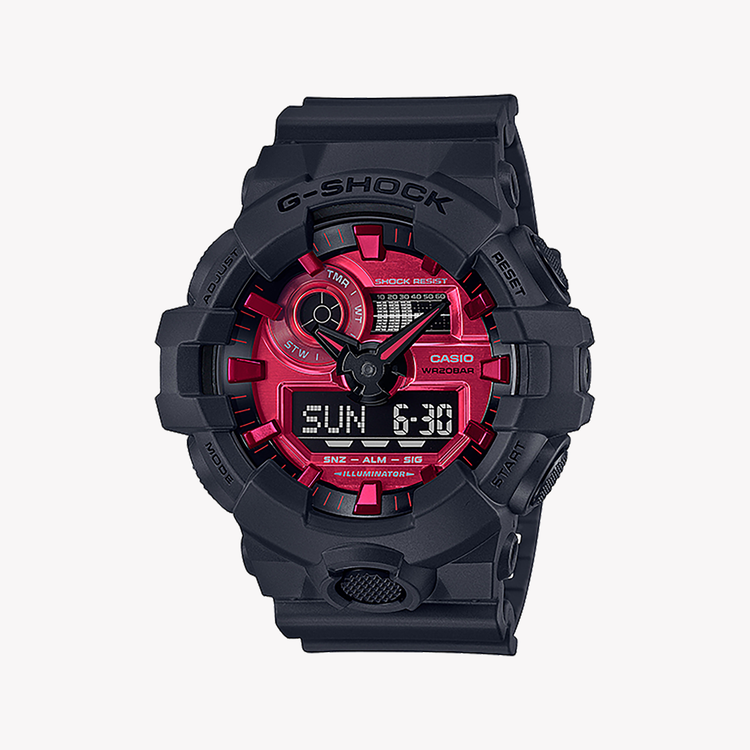 Men's Digital Watches for Orienteering-CASIO G-SHOCK GA-700AR-1ADR SPORTY BOLD - MEN'S TOUGH & STYLISH TIMEPIECE