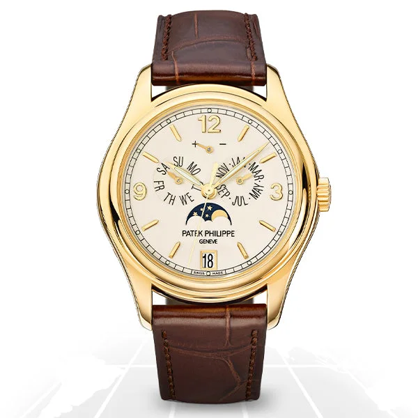 Men's Patek Philippe Watches with Modern Aesthetics-Patek Philippe	Complications Annual Calendar Moon Phase	5146J-001