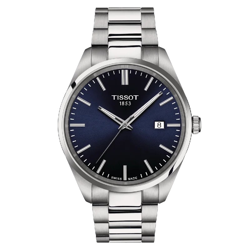Women's Retro Heritage Watches-Tissot T-Classic Blue Dial Men 40mm