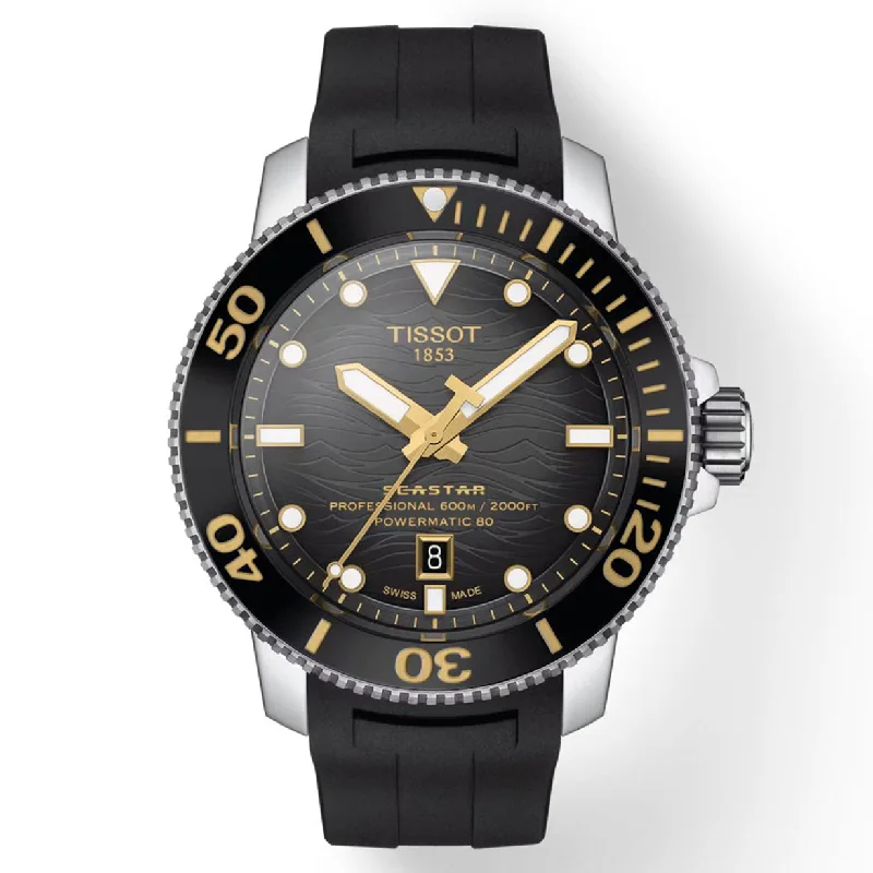 Women's Heritage Watches for Law Enforcement-Tissot T-Sport Graded Grey & Black Dial Men 46mm