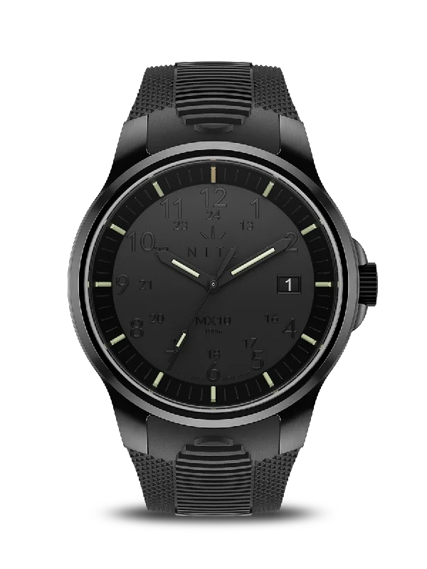 Men's Military Watches for Art Galleries-MX10 BLACKOUT