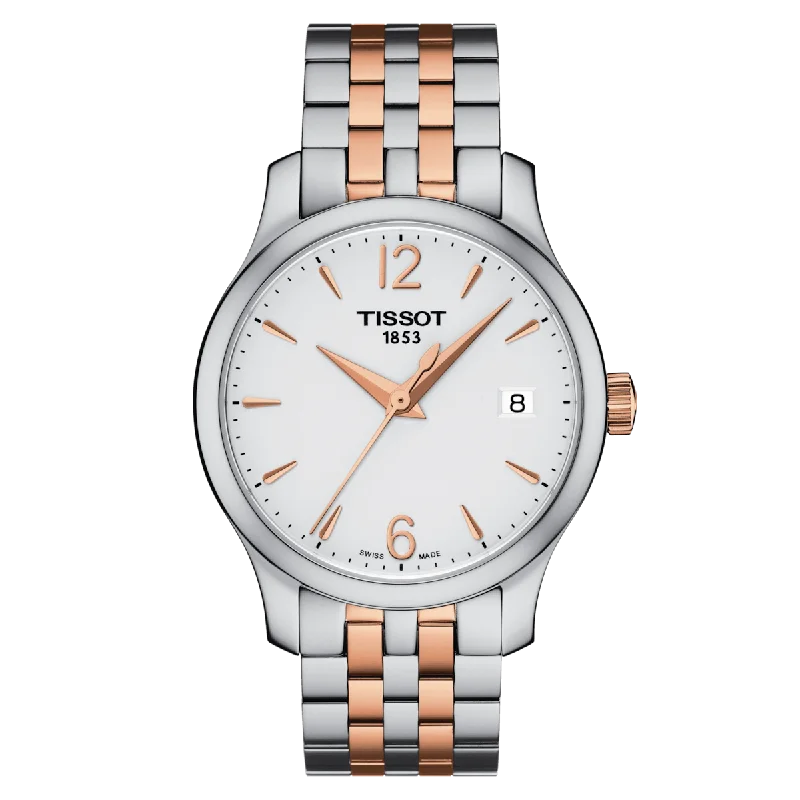 Women's Heritage Watches with GPS Navigation-Tissot T-Classic White Dial Women 33mm