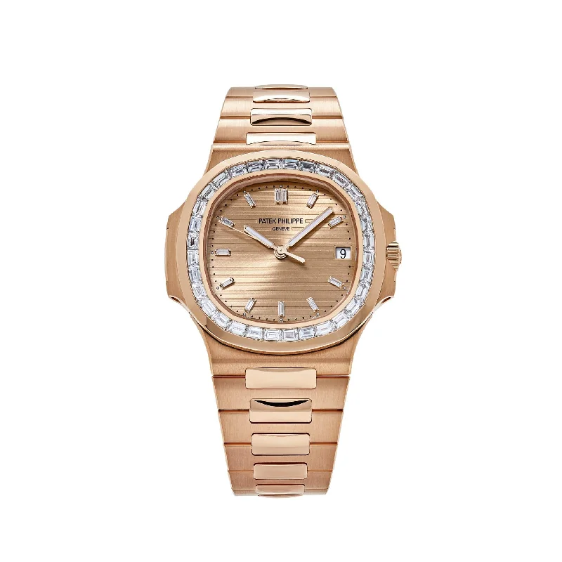 Men's Patek Philippe Watches with High Complications-Patek Philippe Nautilus 5723/1R-001 Rose Gold Diamond Bezel (2025)