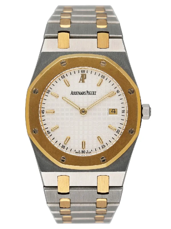Men's Audemars Piguet Monogrammed Design Watches-Audemars Piguet Royal Oak 56175SA White Dial Two-Tone Ladies Watch