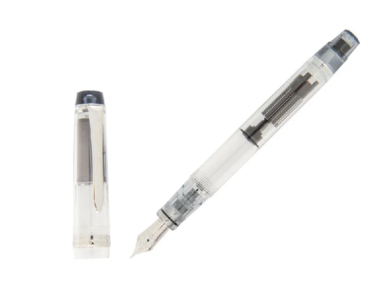 Men's Pilot Watches with Asian Made Affordability-Pilot Custom Heritage 92 Fountain Pen, Resin, Chrome, Transparent