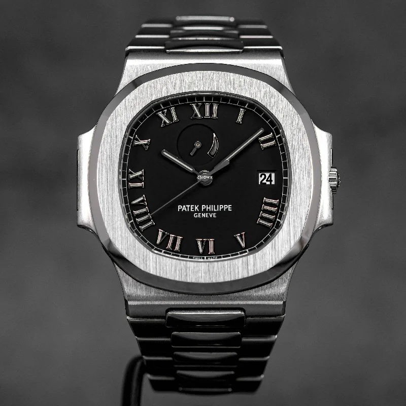 Men's Patek Philippe Watches for Travelers-NAUTILUS 3710/1A-001 'COMET' BLACK ROMAN DIAL (UNDATED)