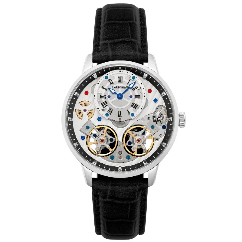 Men's Analog Design Dress Watches with Classic Designs-Thomas Earnshaw Brewster Double Barrel Watch ES-8273-01