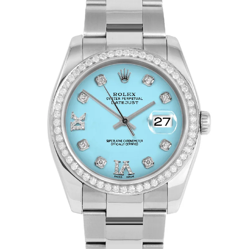 affordable men's Rolex watch models -​Rolex Datejust 36mm | 16234-TRQ-8DR69-BDS-OYS