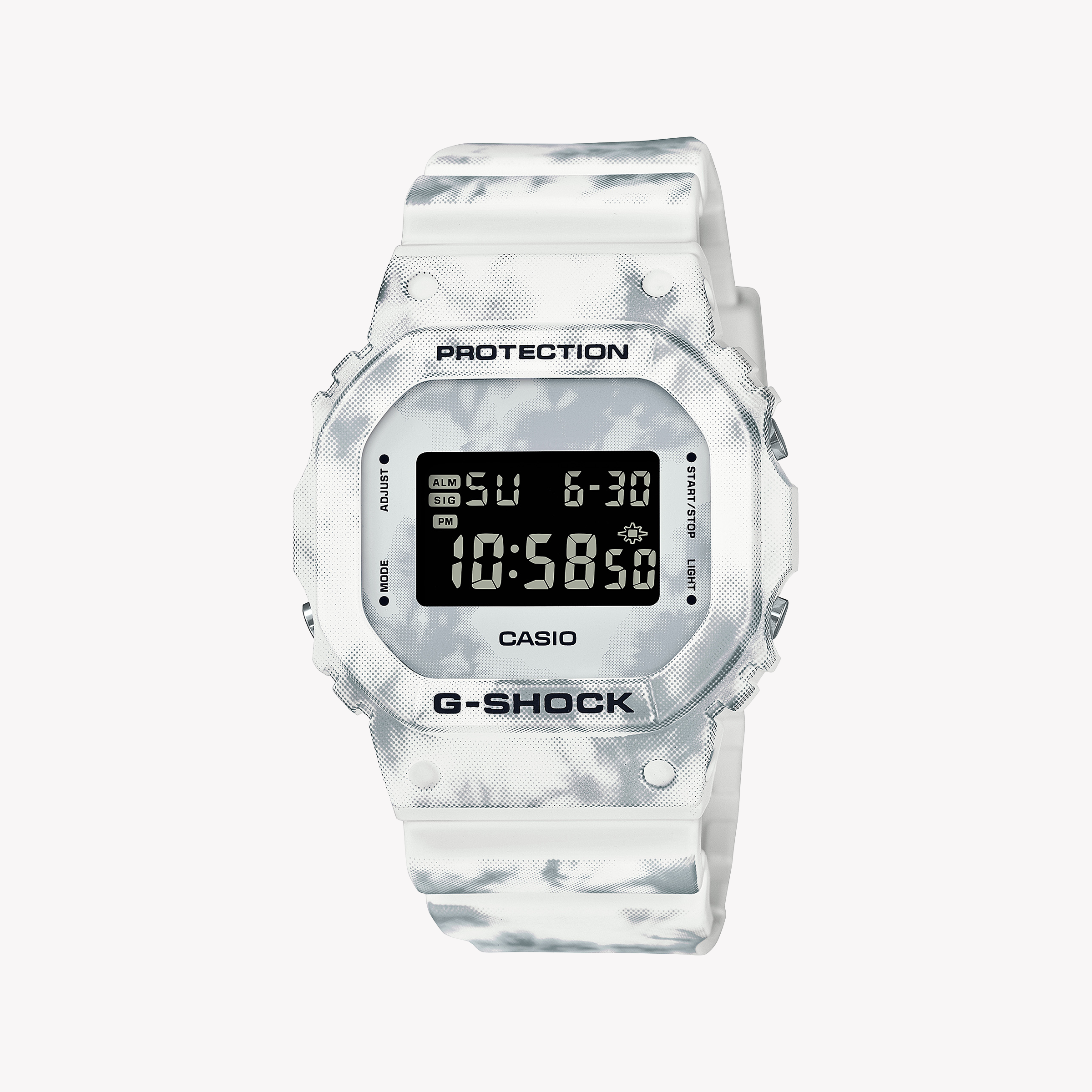 Men's Digital Watches with Vintage Inspiration-CASIO G-SHOCK DW-5600GC-7DR ADVENTURE READY - STYLISH WHITE RESIN MEN'S WATCH