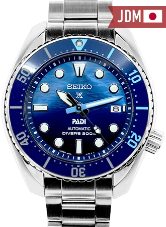 Men's Seiko Local Brand Watches-Prospex PADI “Great Blue” 200M Sumo Ref. SBDC189