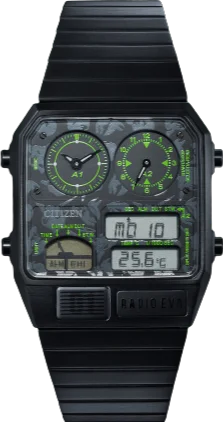 Women's Pilot Watches for Technological Innovation-Citizen Retro Analog-Digital X Evangelion Store ANA-DIGI TEMP featuring Radio EVA/Monogram (Radio EVA Limited)
