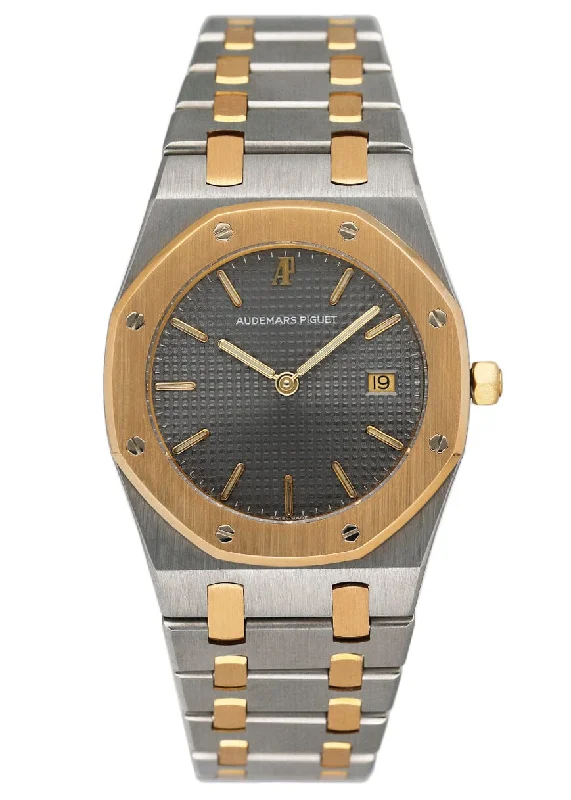 Men's Audemars Piguet Classic Style Watches-Audemars Piguet Royal Oak Gray Dial Two-Tone Ladies Watch