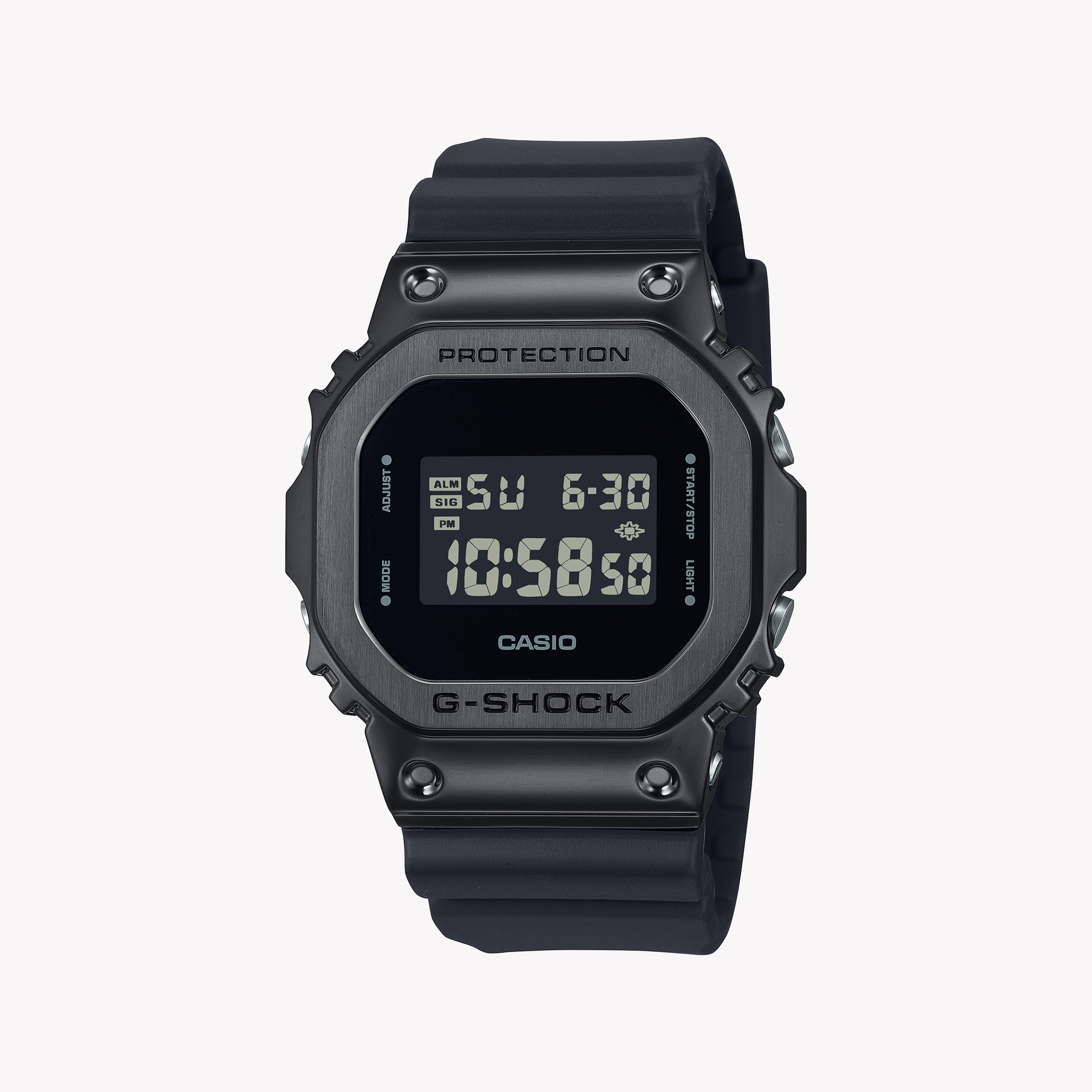 Men's Digital Watches with Compass Calibration-CASIO G-SHOCK GM-5600UB-1DR - BOLD STYLE, UNMATCHED STRENGTH Men's Watch with Black Ion-Plated Bezel and Resin Band