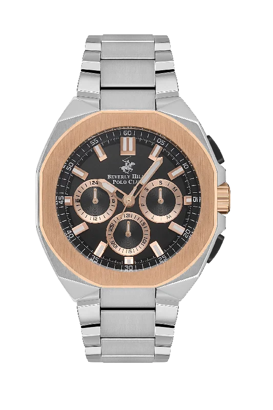 Men's Chronograph Watches for Modern Design-BEVERLY HILLS POLO CLUB Men’s Stainless Steel Quartz Watch – BP3537X.550