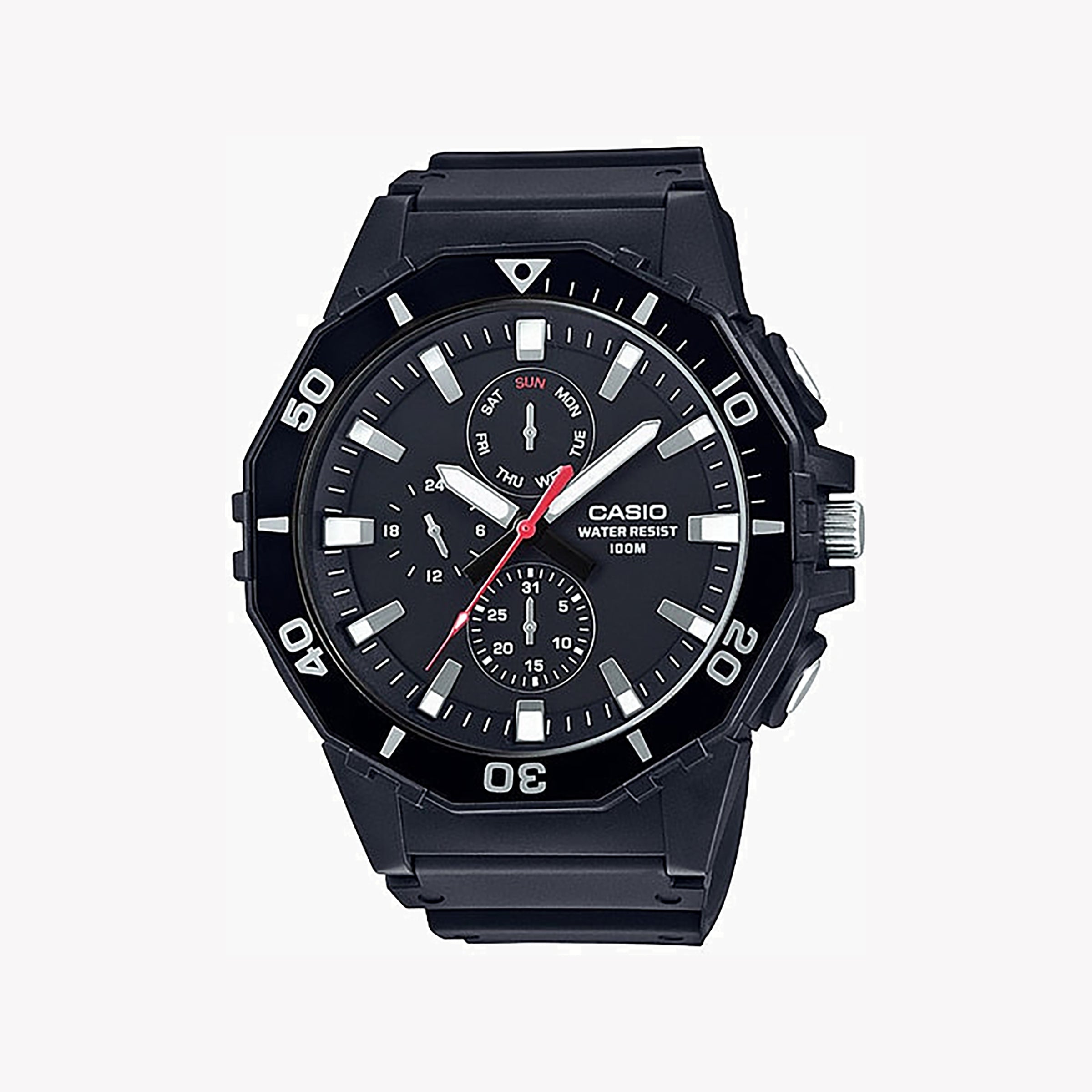 Men's Digital Watches for Timeless Style-CASIO MRW-400H-1AVDF ADVENTURE READY - MEN'S SPORTY TIMEPIECE WITH BLACK RESIN BAND
