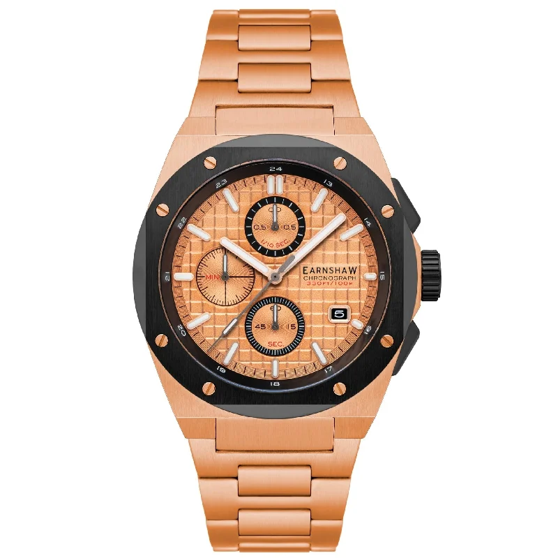 Men's Vintage Style Men's Dress Watches-Thomas Earnshaw Bessemer Chronograph Watch ES-8254-66