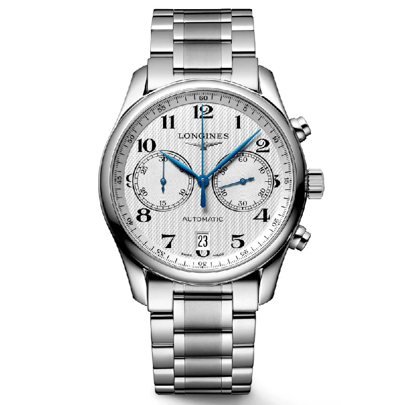 Women's Chronograph Watches with Special Edition-Longines Master Collection 40mm Silver Dial Automatic Chronograph Gents Watch L2.629.4.78.6