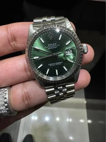 men's Rolex watches with Clous de Paris dial -​Rolex Datejust | Stainless Steel | 36 mm 16030