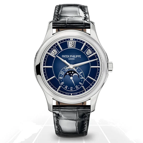Men's Patek Philippe Watches with Classic Style-Patek Philippe	Complications Annual Calendar Moon Phase	5205G-013