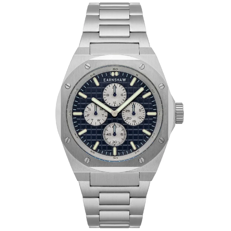 Men's Engagement Dress Watches for Proposal Ideas-Thomas Earnshaw Bessemer Calendar Watch ES-8253-33