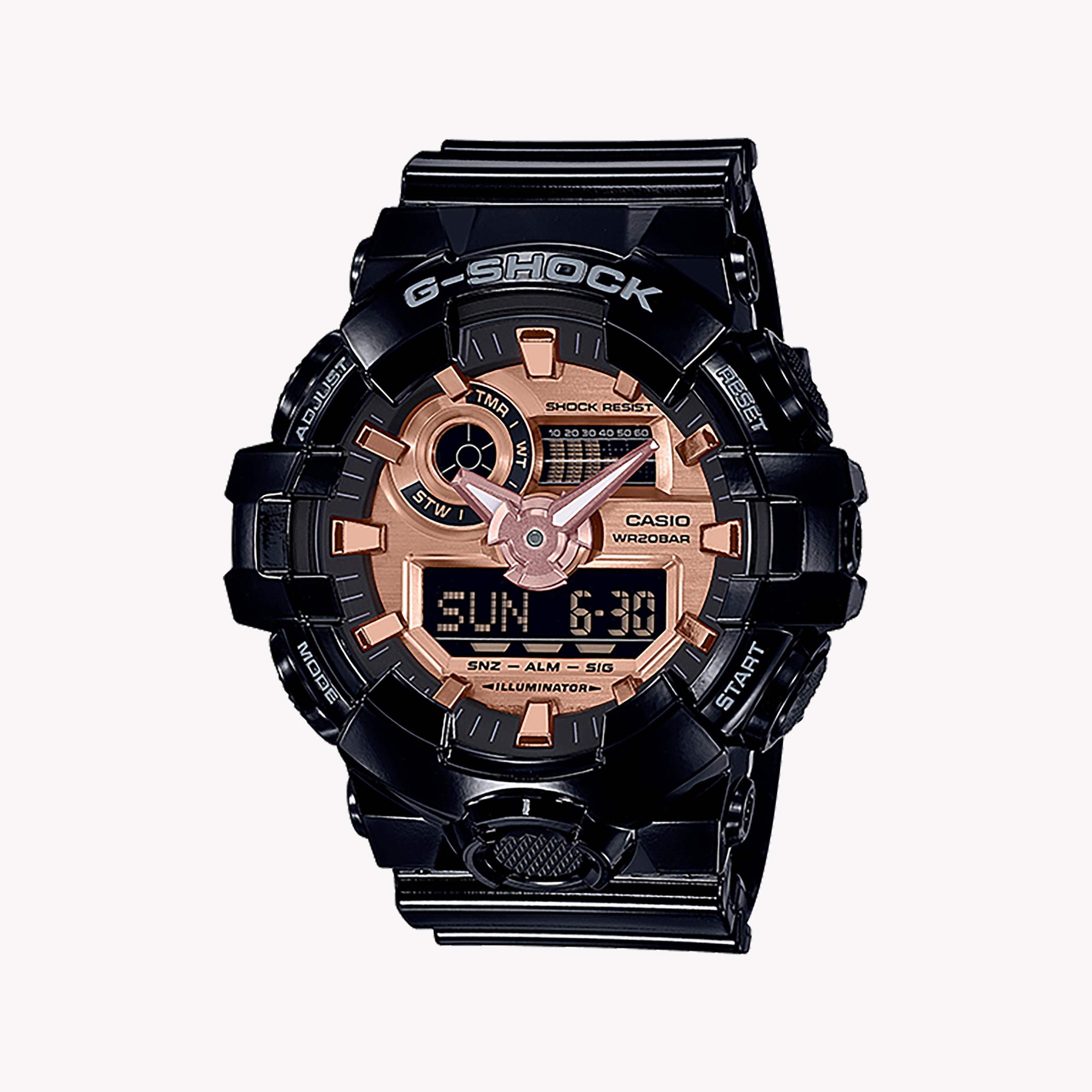 Men's Digital Watches with Pilot's Watch Design-CASIO G-SHOCK GA-700MMC-1ADR - BOLD ADVENTURER MEN'S WATCH with Black Resin Band and Striking Digital Dial