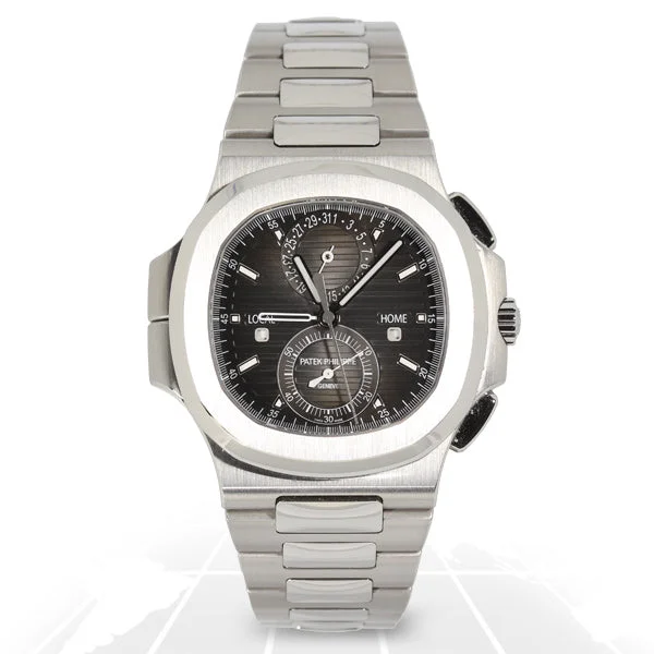 Men's Patek Philippe World Time Watches-Patek Philippe Nautilus Travel Time Chronograph 5990/1A-001