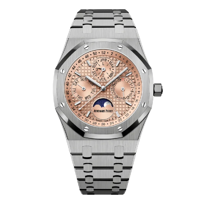 Men's Audemars Piguet Romantic Dinner Watches-Audemars Piguet Royal Oak Perpetual Calendar 26615TI.OO.1220TI.01 Titanium Limited Edition