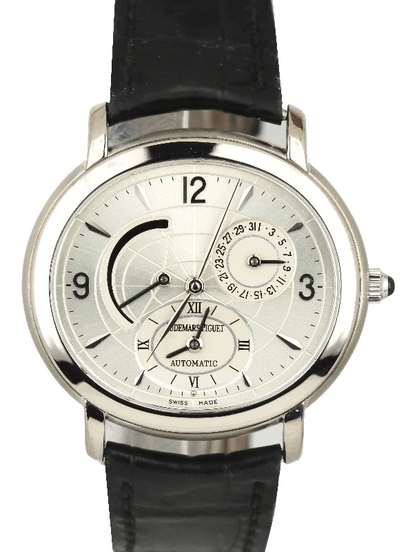Women's Audemars Piguet Large Size Watches-Audemars Piguet Millenary 18k Gold 39mm 25778BC.OO.D001CR.01 Crocodile Watch