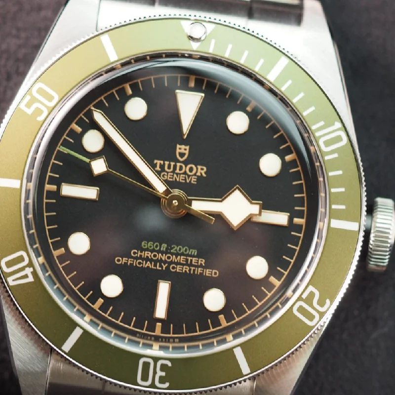Women's Rolex Rectangular Case Watches-Tudor Black Bay Harrods 79230G (2021)