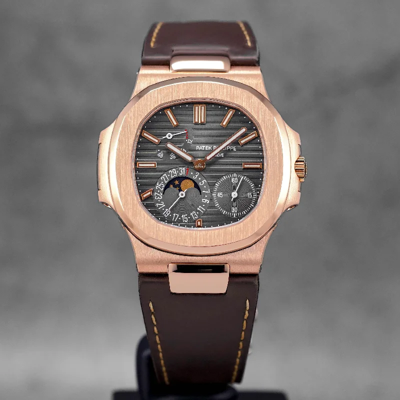 Men's Patek Philippe Perpetual Calendar Watches-NAUTILUS ROSEGOLD 5712R-001 (2009)
