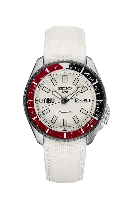 Men's Seiko Valentine's Day Design Watches-***Discontinued ****SEIKO Day Date SEIKO 5 Street Fighter LTD (SRPF19K1F/SBSA079)