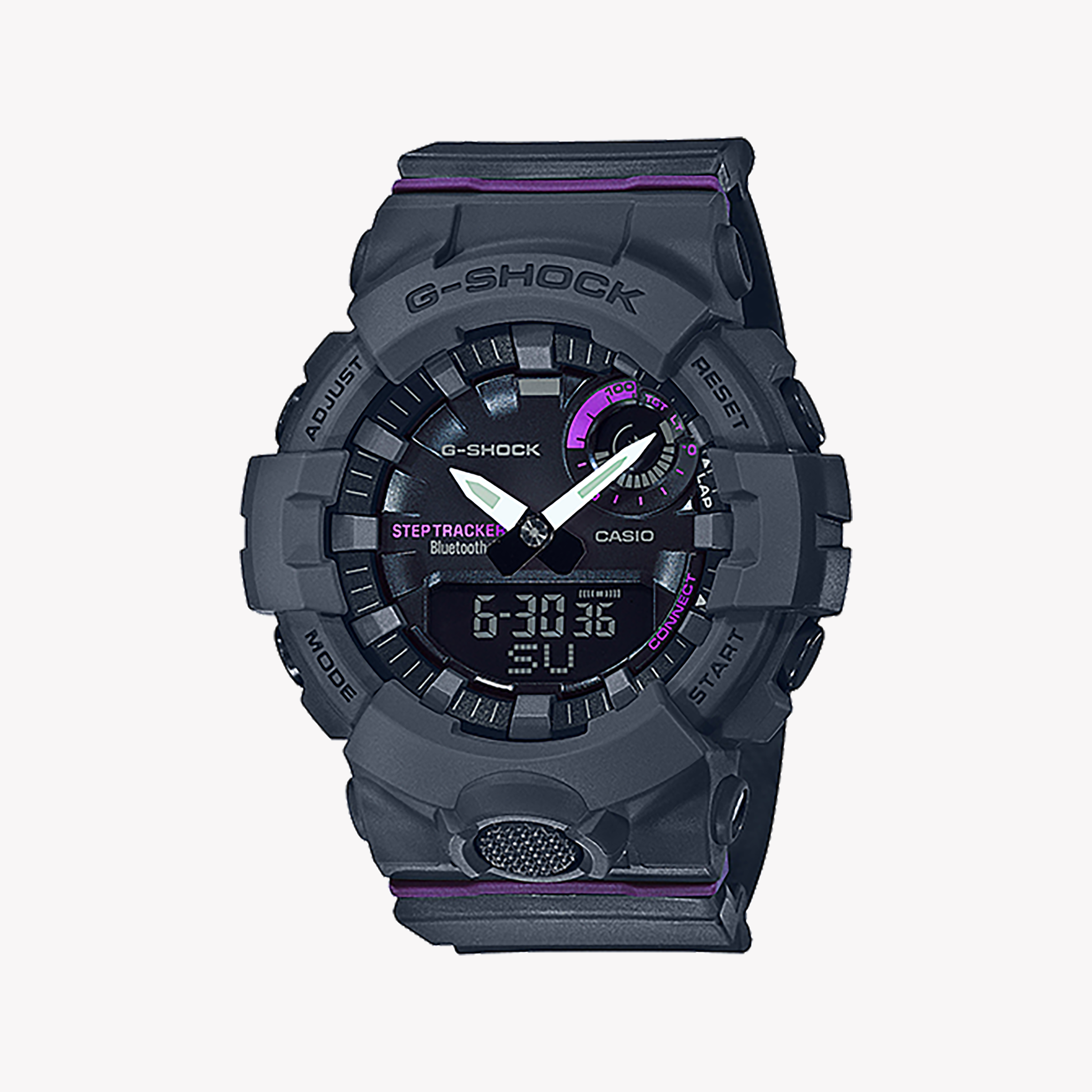 Men's Digital Watches with Special Edition-CASIO G-SHOCK GMA-B800-8ADR STYLISH RESILIENCE - COMPACT SPORTY UNISEX WATCH with gray resin band and digital display