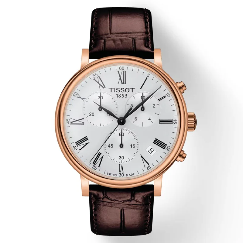 Women's Vintage Heritage Watches-Tissot T-Classic Silver Dial Men 41mm