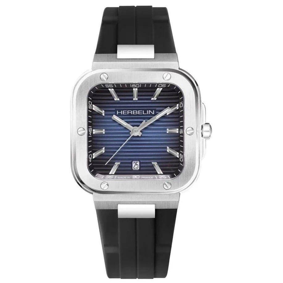 Men's Hand-Wound Dress Watches for Traditional Craftsmanship-Herbelin Cap Camarat Men's Blue Watch 12246A15CA