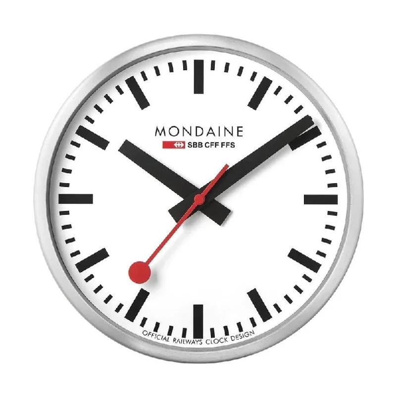 Torsion Pendulum Clocks for Precision Mechanics-Mondaine Stop2go Bluetooth Wall Clock MSM.25S10