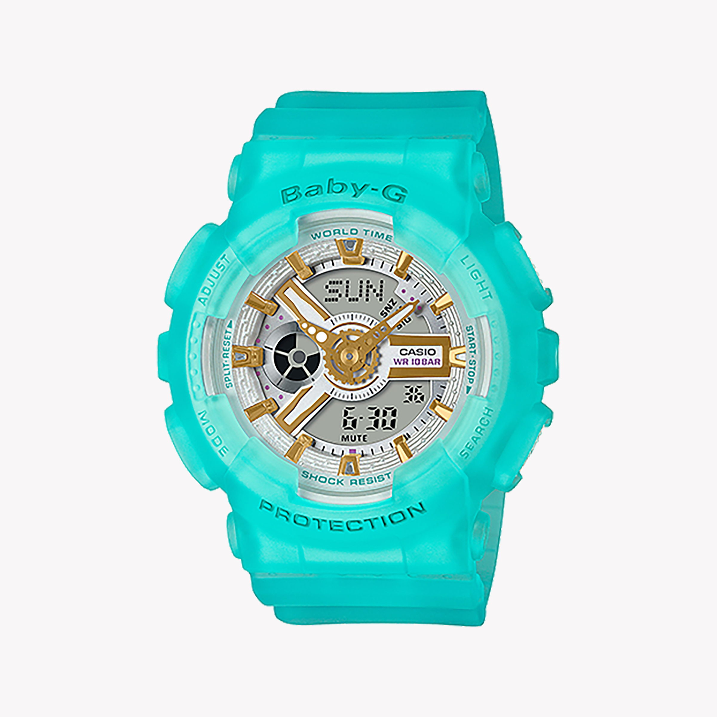 Men's Digital Watches for Military Personnel-BA-110SC-2ADR BABY-G - OCEANIC CHIC - SPORTY ELEGANCE FOR THE MODERN WOMAN