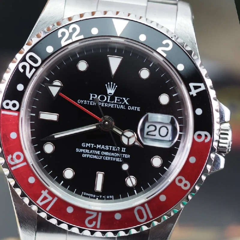 Women's Rolex Gift Style Watches-Rolex GMT Master II 16710 Coke (1993)