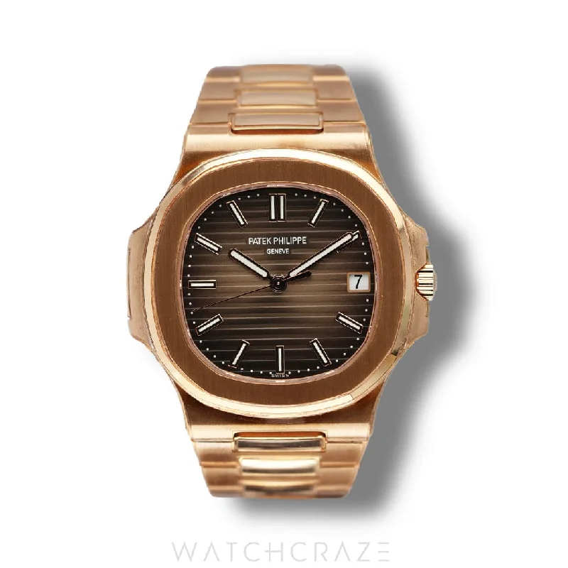 Men's Patek Philippe Watches with Advanced Technology-2020 PATEK PHILIPPE NAUTILUS ROSE GOLD 40MM 5711/1R-001