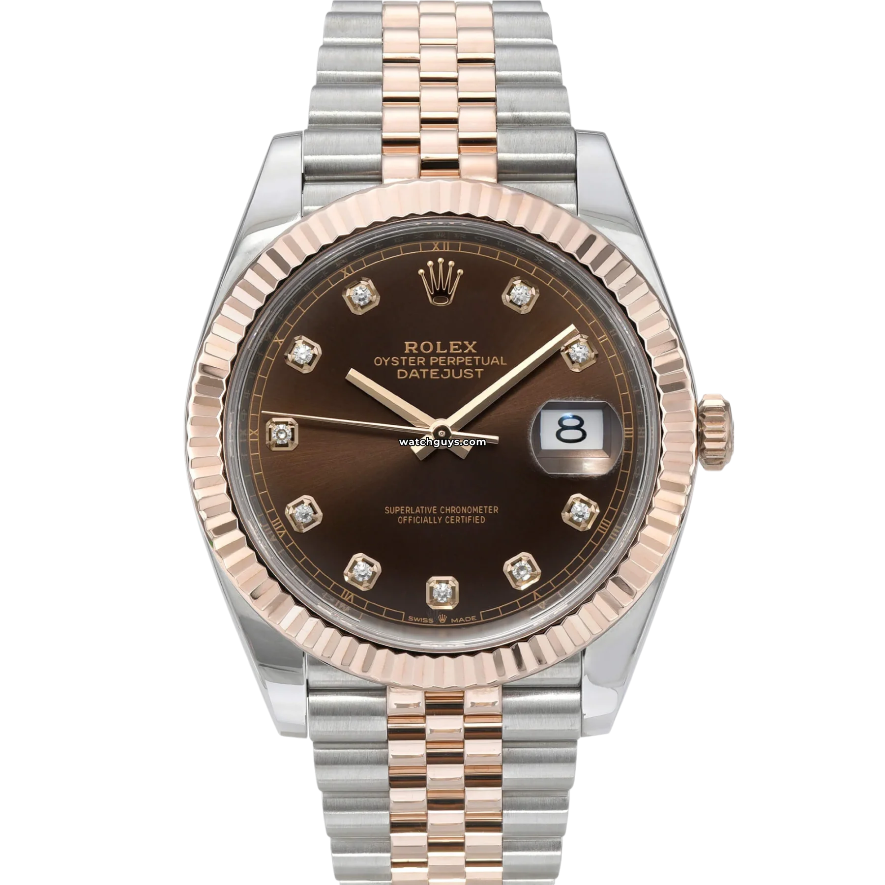 Women's Rolex European Made Watches-Rolex Datejust 126331 Chocolate Diamond