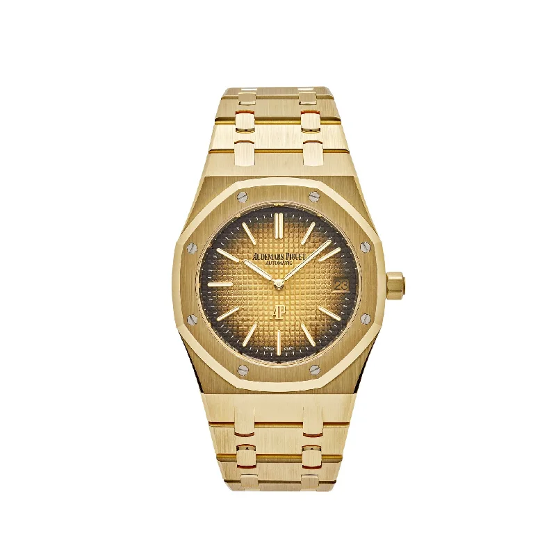 Men's Audemars Piguet Business Meeting Watches-Audemars Piguet Royal Oak 16202BA.OO.1240BA.02 'Jumbo' Extra-Thin Yellow Gold (2024)
