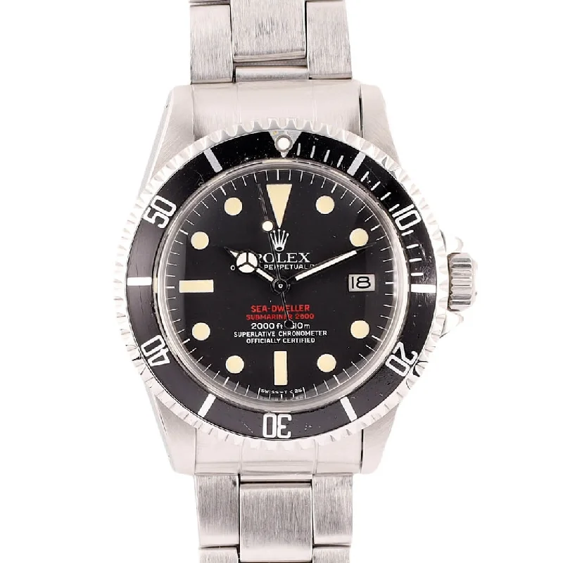men's Rolex watches with diamond bezel -​Rolex Sea-Dweller 1665 "Double Red" Mark IV, 1976