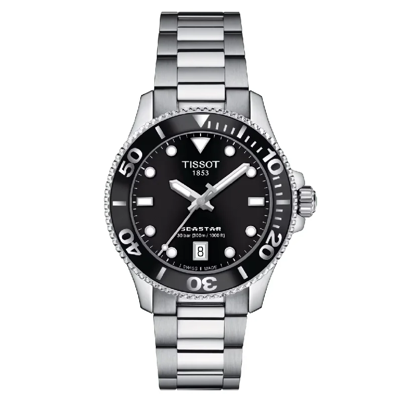 Women's Fashionable Heritage Watches-Tissot T-Sport Black Dial Women 36mm