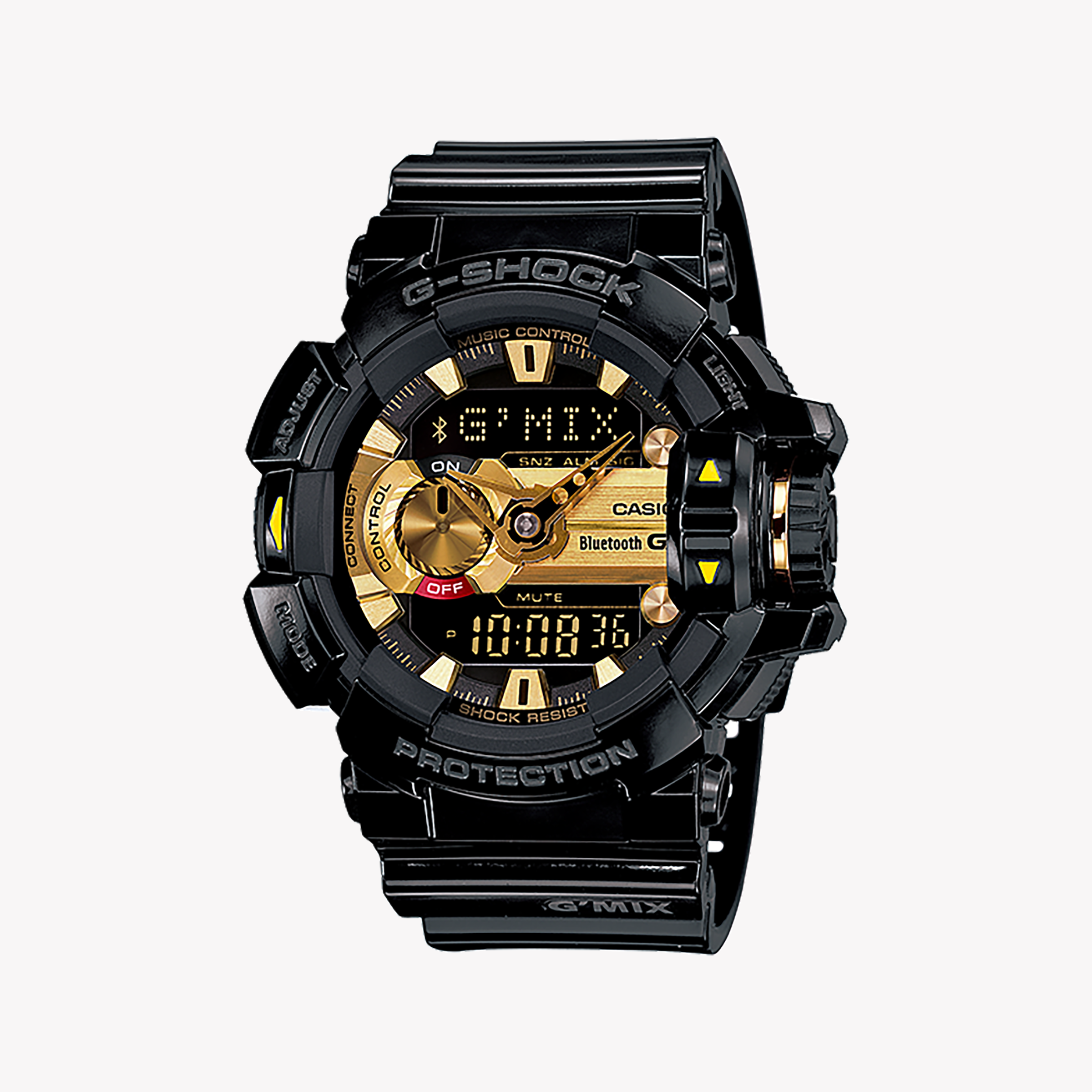 Men's Digital Watches with Countdown Timer-GBA-400-1A9 G-SHOCK ADVENTURE - STYLISH & RESILIENT MEN'S WATCH with Black Resin Band & Smart Connectivity