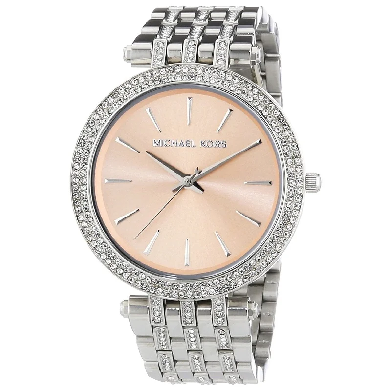 Women's Chronograph Watches with Advanced Materials-Michael Kors Women's MK3218 Darci Crystal Stainless Steel Watch