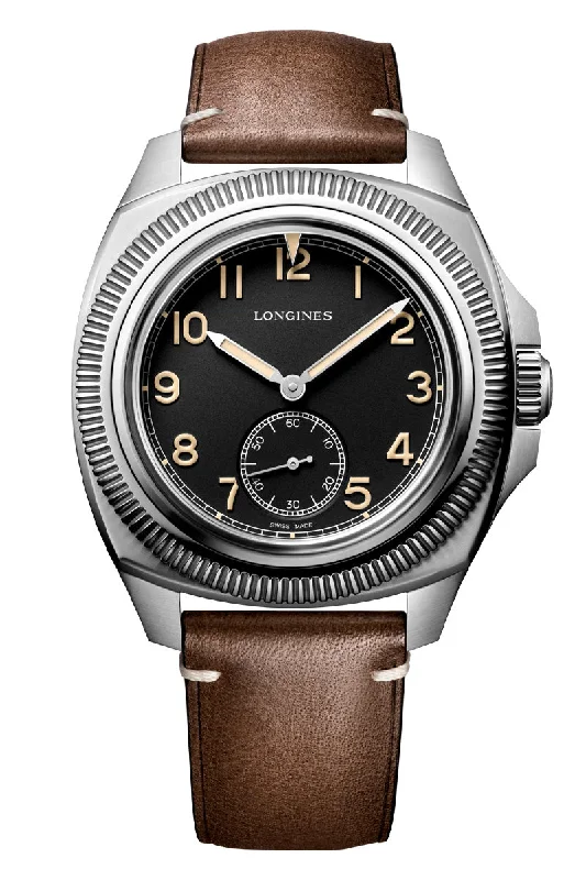 Men's Solar Powered Dress Watches for Eco-Friendly Options-Longines Pilot Majetek Box Set L2.838.4.53.9