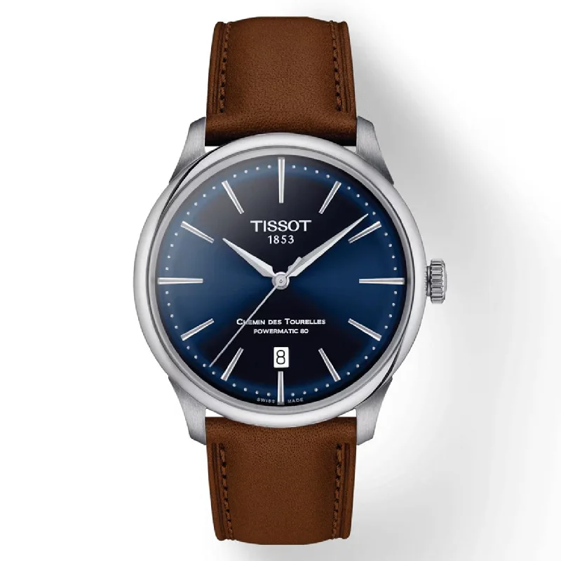 Women's Heritage Watches for High-End Collectors-Tissot T-Classic Blue Dial Men 39mm