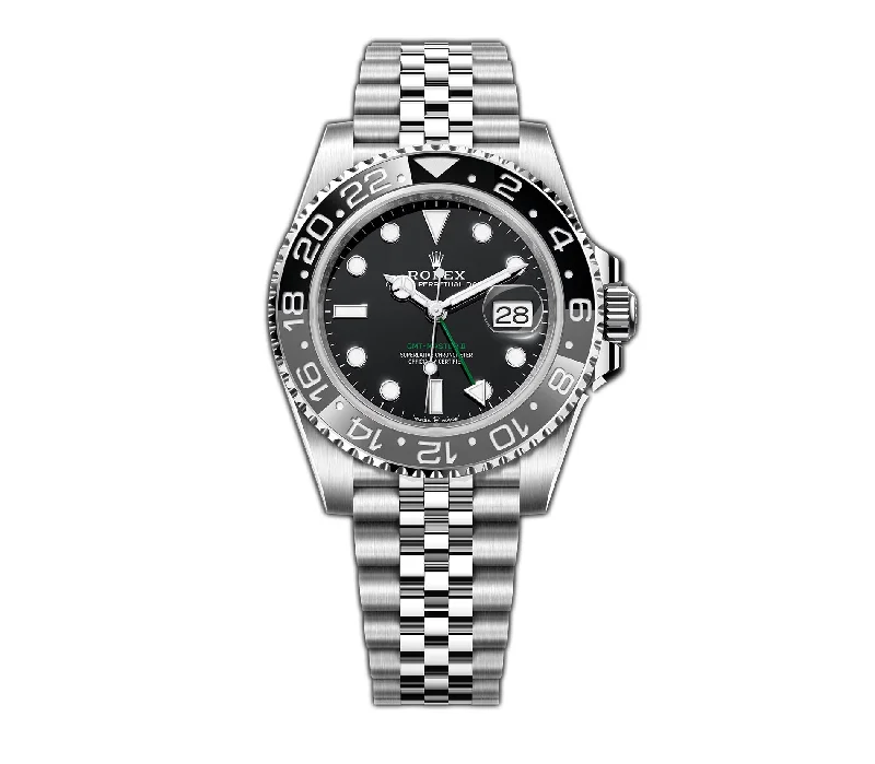 men's Rolex watches with coin-edge bezel -​40mm Black & Grey Bezel Bruce Wayne Jubilee Bracelet