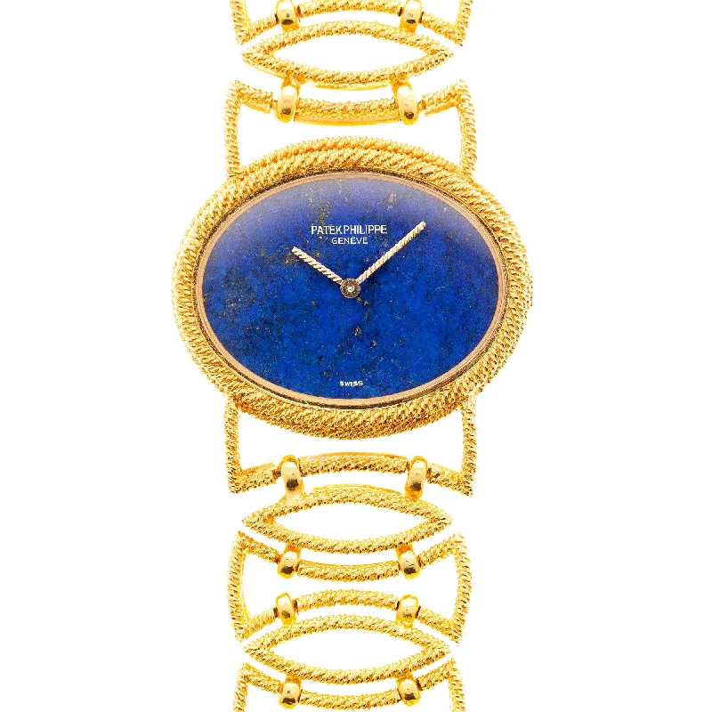 Men's Patek Philippe Watches with Tactical Design-Patek Philippe Yellow Gold Lapis Lazuli Ref. 4290