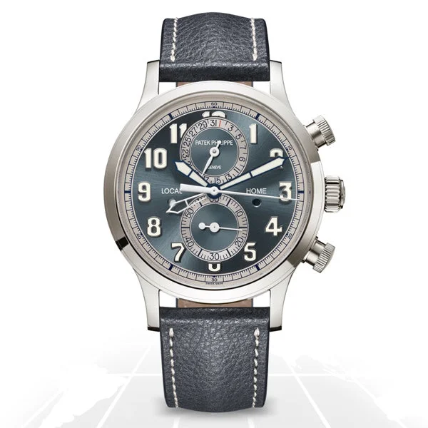 Men's Patek Philippe Watches for Pilots-Patek Philippe	Calatrava Pilot Travel Time Chronograph	5924G-001